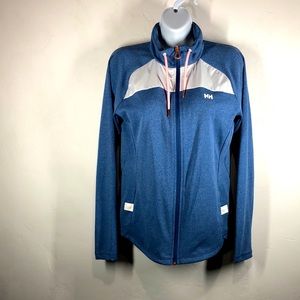 Helly Hansen blue zip up jacket size large